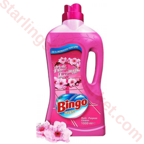 BINGO FRESH YUZEY TEMIZLEYICI PEMBE DUSLER 1000 ML