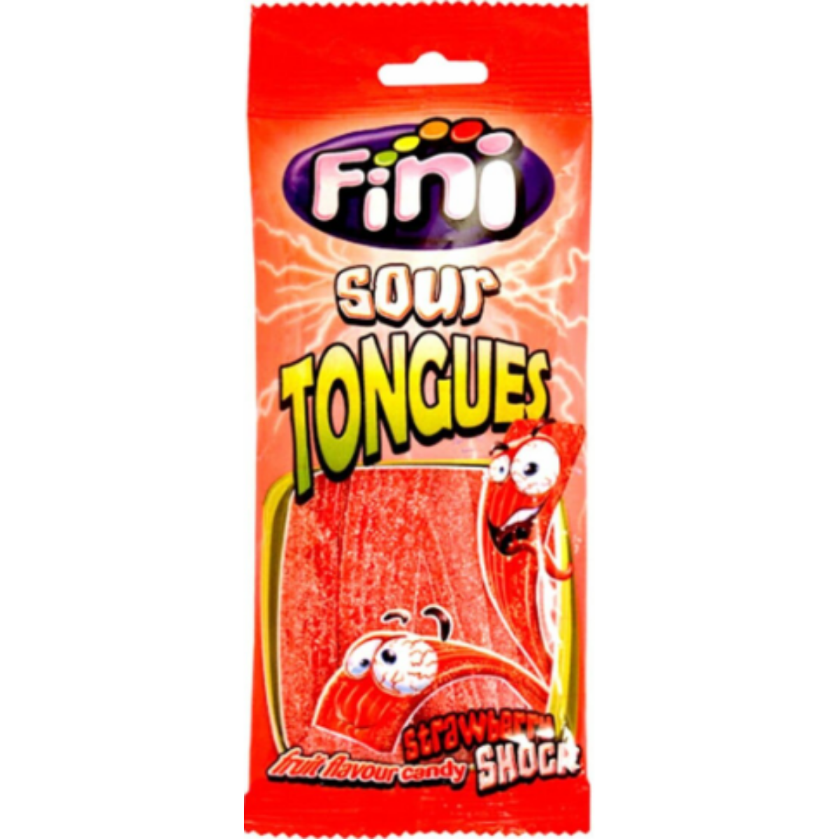 FINI JELLY SOUR TONGUES STRAWBERRY 90 G