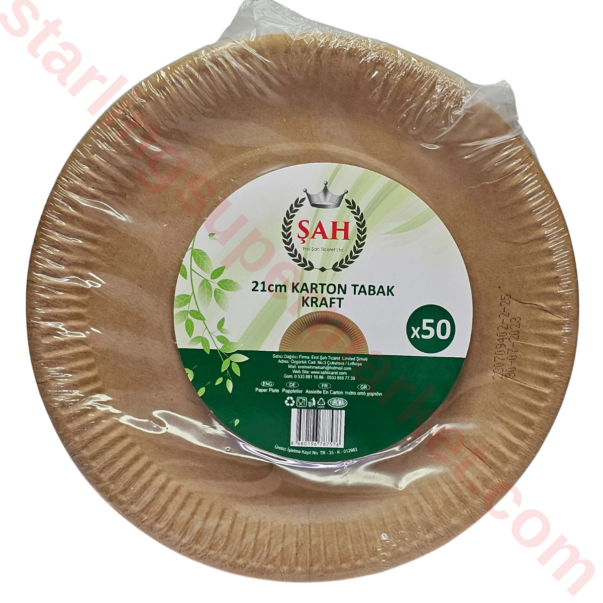 EROL SAH TABAK KRAFT 21 CM 50 LI