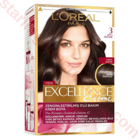 LOREAL EXCELLENCE CREME KOYU KESTANE 3