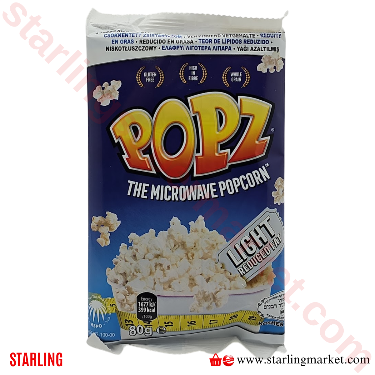 POPZ MICROWAWE POPCORN LIGHT 85 G