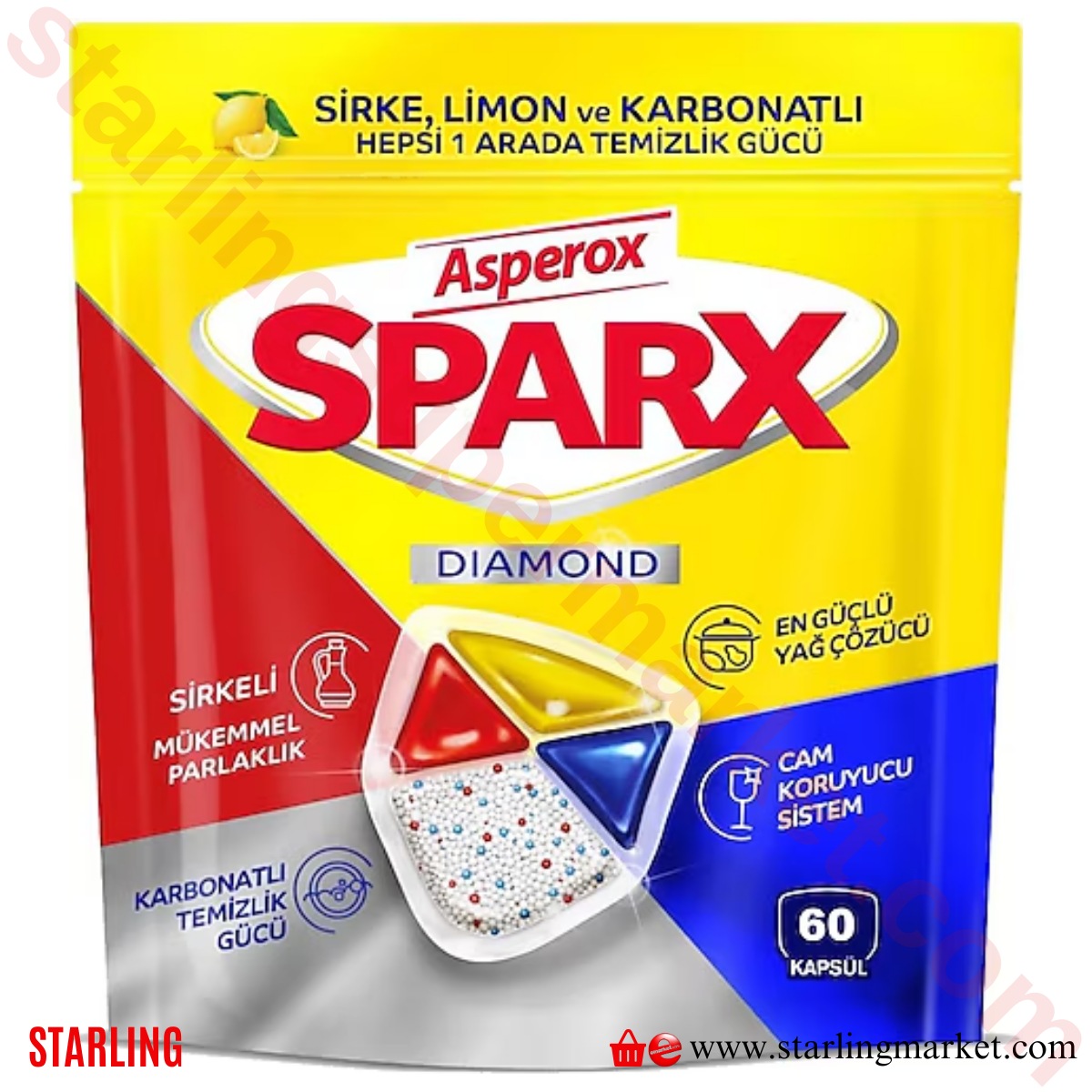 ASPEROX BULASIK MAKINASI KAPSUL SPARX 60 LI