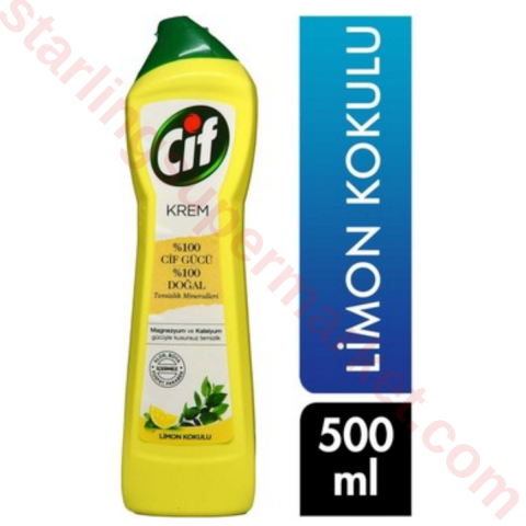 CIF KREM YUZEY TEMIZLEME MIKRO LIMONLU 500 ML
