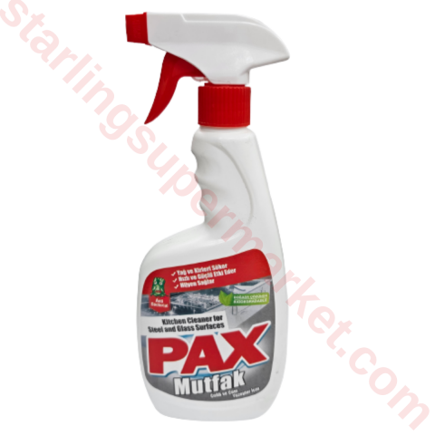 PAX MUTFAK TEMIZLEME SPREY CELIK CAM 500 ML