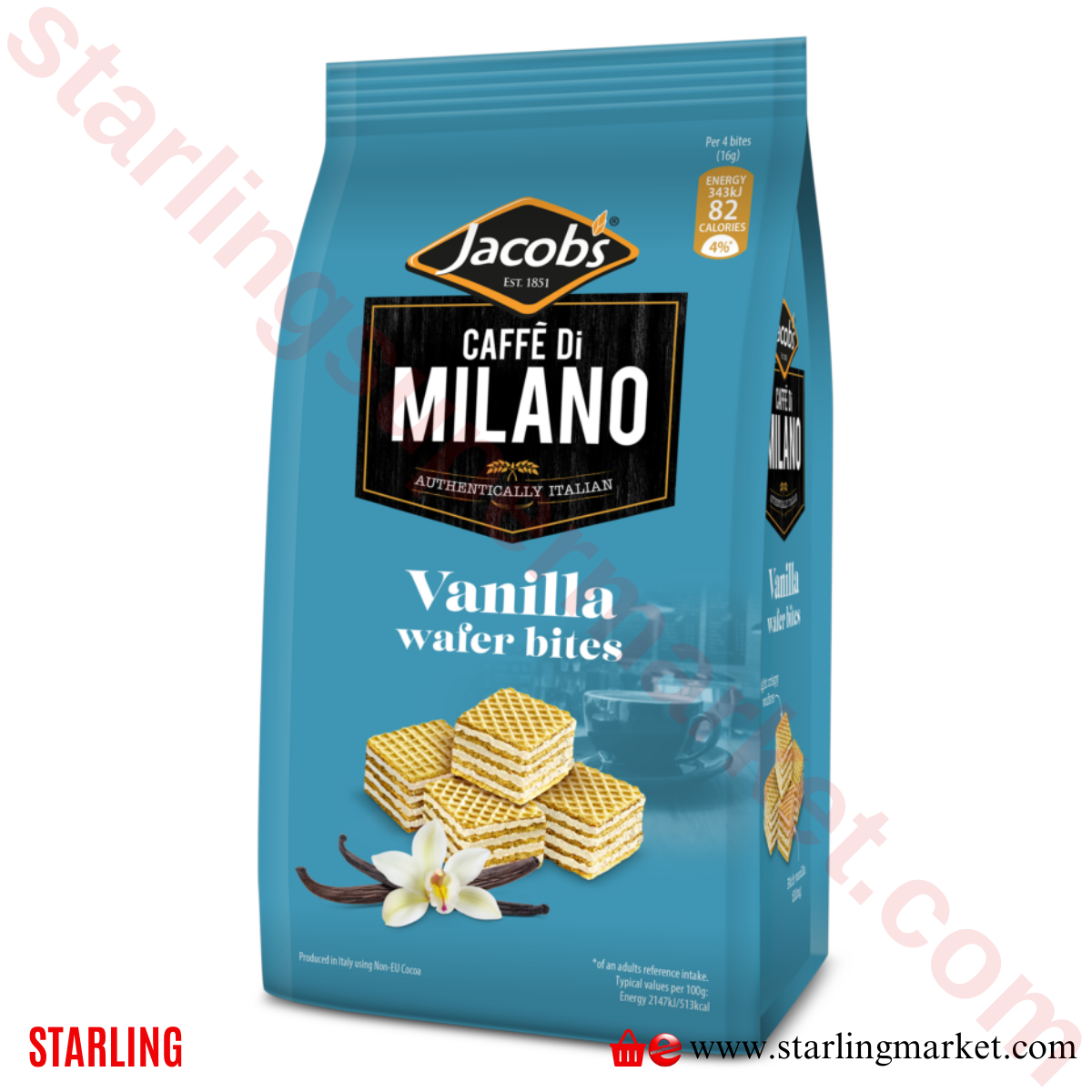 JACOBS GOFRET CAFE DI MILANO VANILLA 125 G