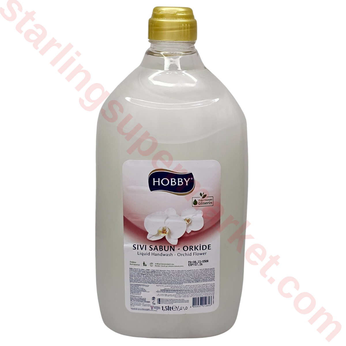 HOBBY SIVI SABUN BEYAZ ORKIDE 1500 ML