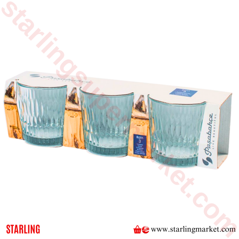 PASABAHCE RAIN VISKI BARDAGI. 300 CC 3 LU 520254