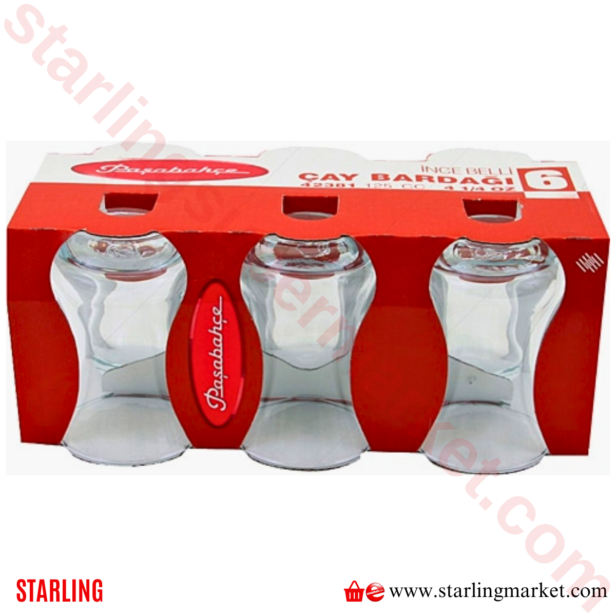 PASABAHCE CAY BARDAGI 6 LI 42381