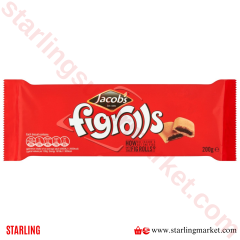 JACOBS BISKUVI FIG ROLLS 200 G