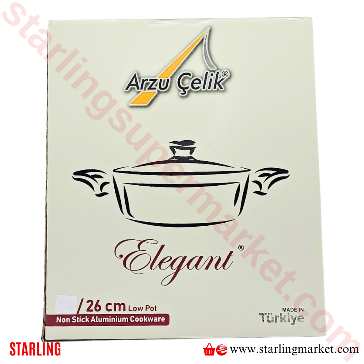 ARZU CELIK SERAMIK BASIK TENCERE 26 CM