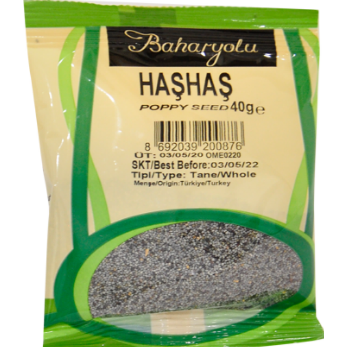 BAHARYOLU HASHAS TOHUMU 40 G
