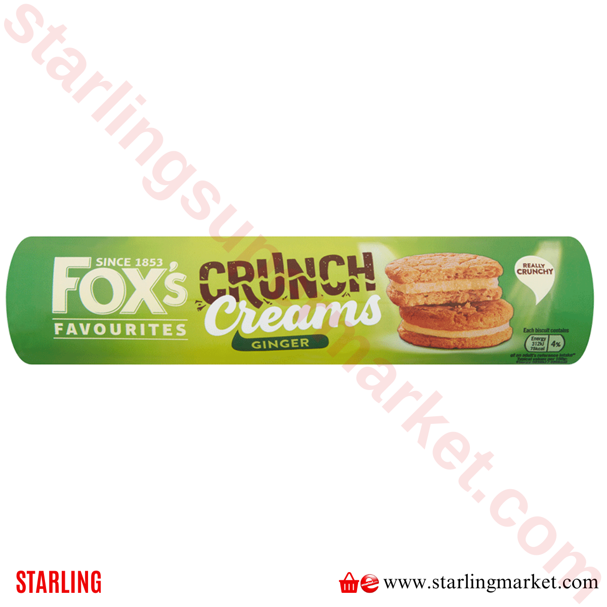 FOXS BISKUVI GINGER CRUNCH CREAMS 200 G