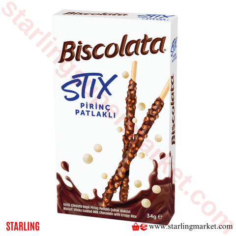 SOLEN BISCOLATA STIX PIRINC PATLAKLI 34 G