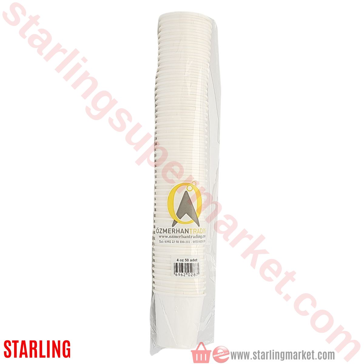 OZMERHAN BARDAK KARTON 4 OZ 50 LI