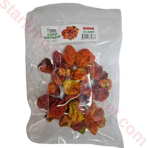 GAZIANTEP KURUTMALIK BIBER 25 LI