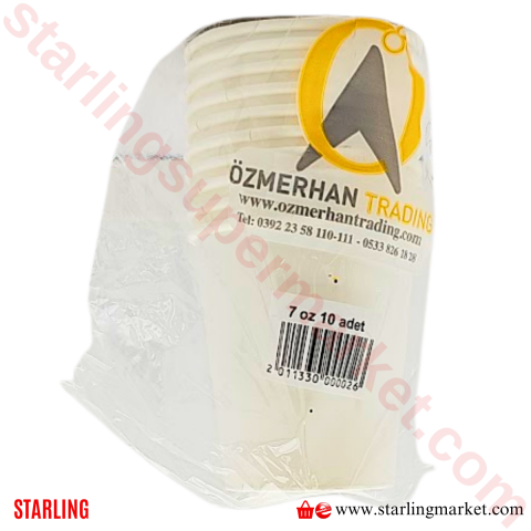 OZMERHAN BARDAK KARTON 7 OZ 10 LU