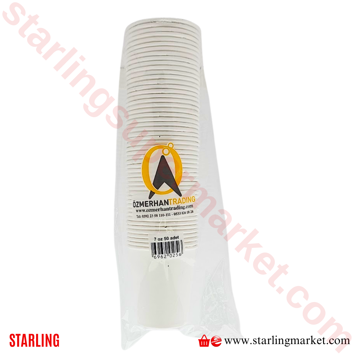 OZMERHAN BARDAK KARTON 7 OZ 50 LI