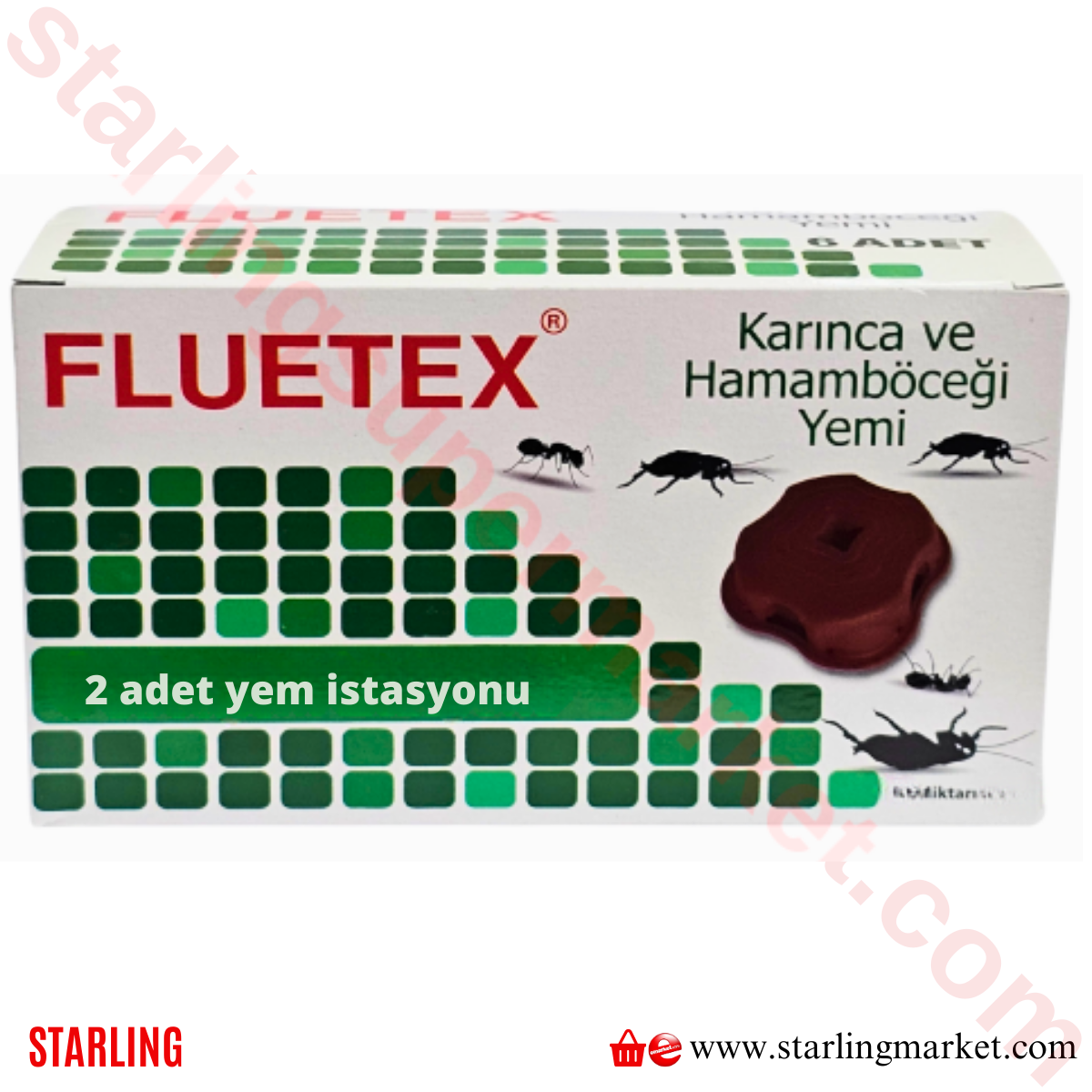 FLUETEX KARINCA-HAMAMBOCEGI YEMI 2 ADET YEM ISTASY