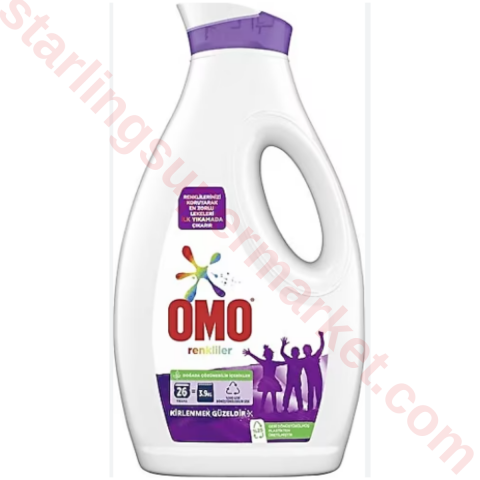 OMO SIVI DETERJAN ACTIVE FRESH C.PO RENKLI 1500 ML