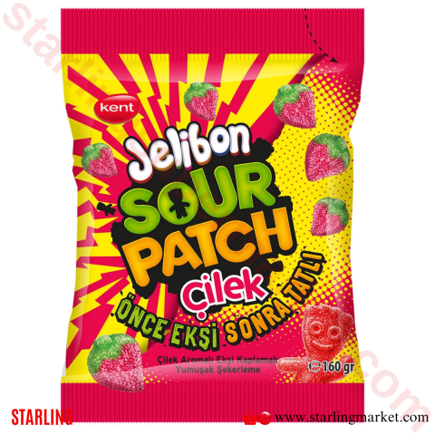 KENT JELIBON SOUR PATCH CILEK 160 G