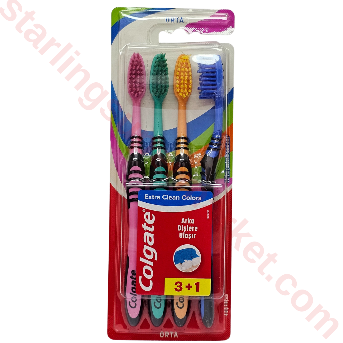 COLGATE DIS FIRCASI T-BRUSH EXTRA CLEAN COLOR 4 LU