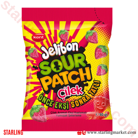 KENT JELIBON SOUR PATCH CILEK 80 G