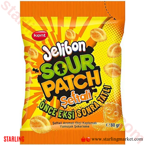 KENT JELIBON SOUR PATCH SEFTALI 80 G