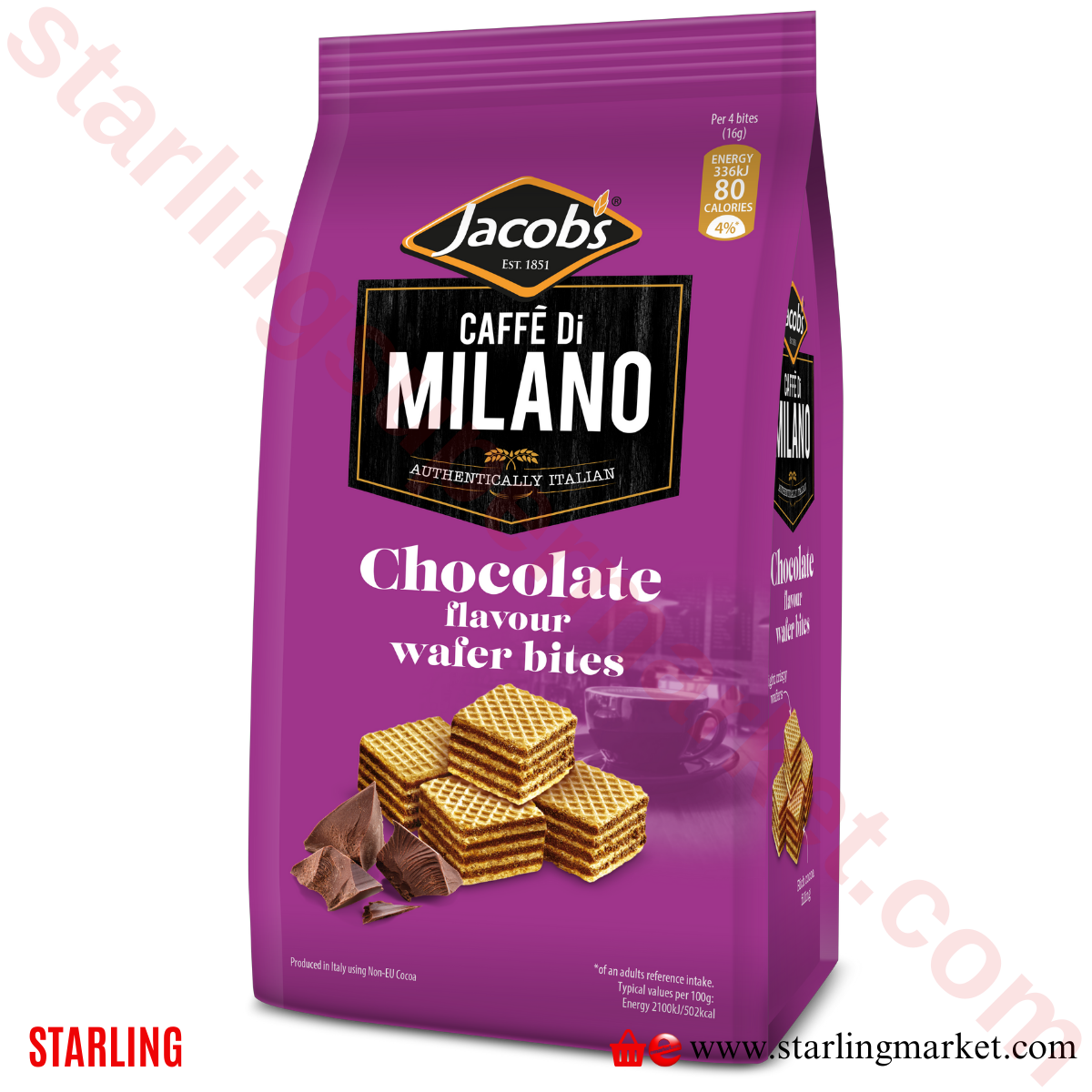 JACOBS GOFRET CAFE DI MILANO CHOCOLATE 125 G
