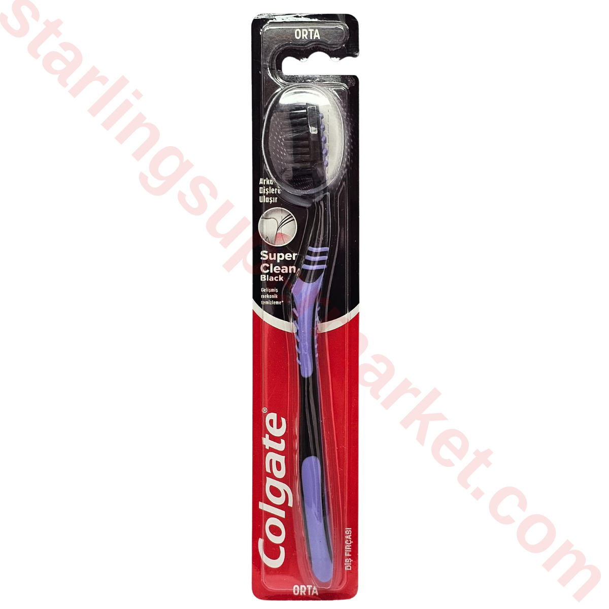COLGATE DIS FIRCASI T-BRUSH SUPER CLEAN BLACK