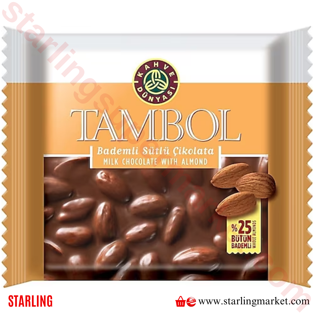 KAHVE DUNYASI CIKOLATA TAMBOL BADEM 77 G