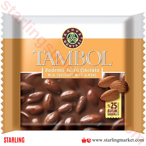 KAHVE DUNYASI CIKOLATA TAMBOL BADEM 77 G