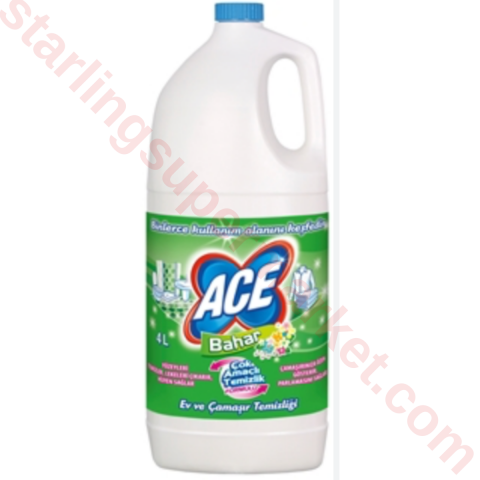 ACE CAMASIR SUYU BAHAR 4 LT