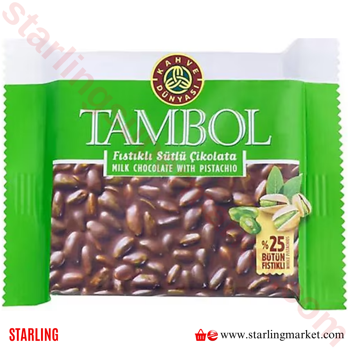 KAHVE DUNYASI CIKOLATA TAMBOL ANTEP FISTIGI 77 G