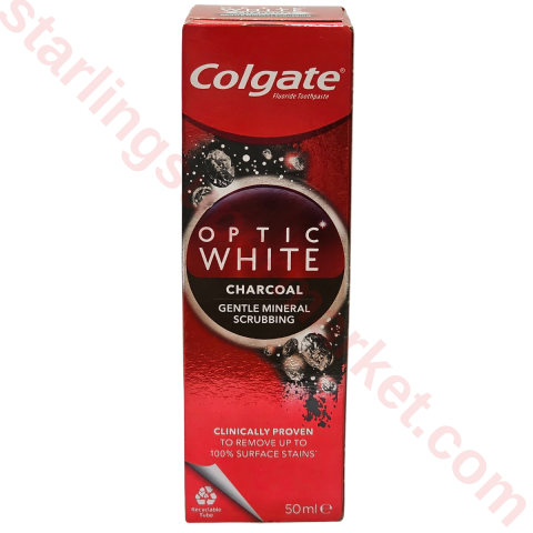 COLGATE DIS MACUNU OPTIC WHITE CHARCOAL 50 ML