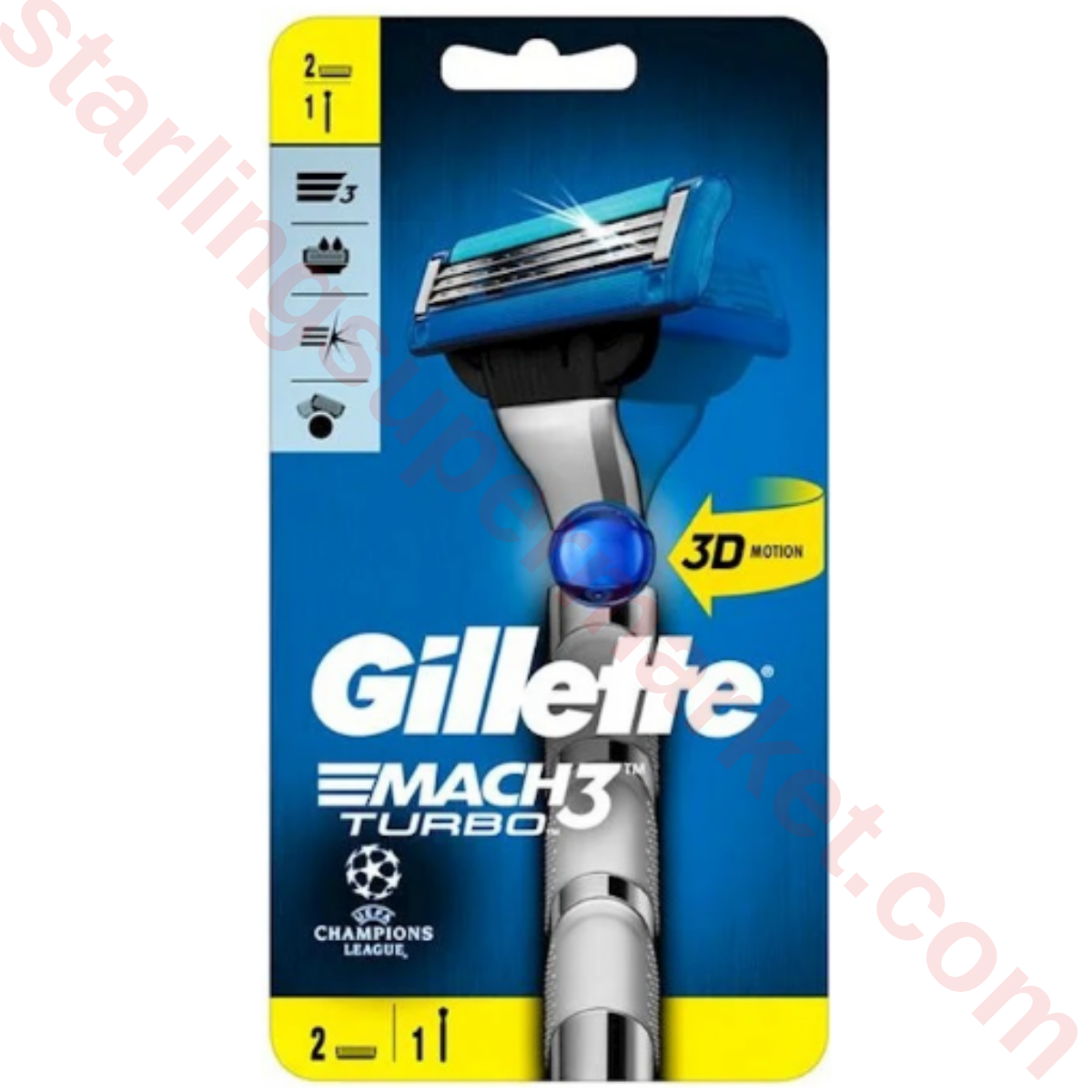 GILLETTE MACH3 TURBO RAZOR TIRAS MAKINESI 2 UP