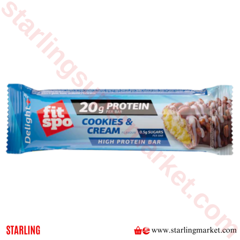 FITSPO PROTEIN BAR DELIGHT COOKIES&CREAM 60 G