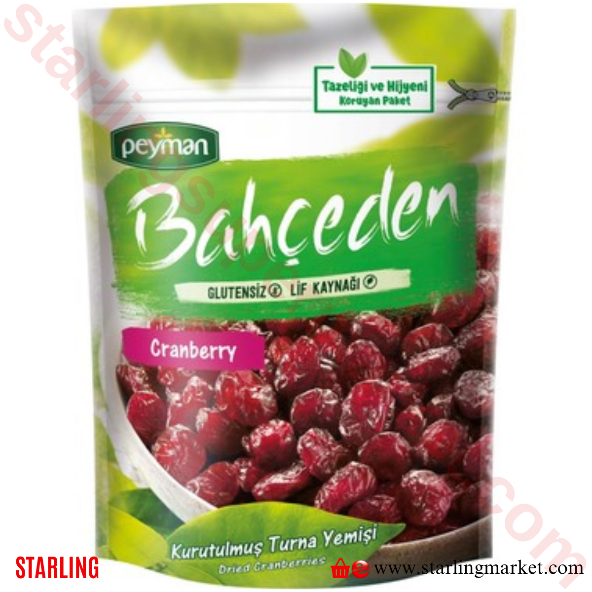 PEYMAN BAHCEDEN KURU MEYVE CRANBERRY 120 G