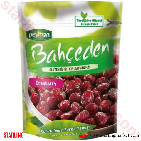 PEYMAN BAHCEDEN KURU MEYVE CRANBERRY 120 G