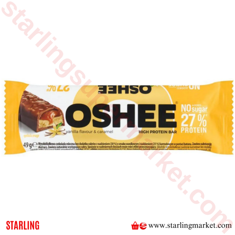 OSHEE PROTEIN BAR BATON PROTEINOWY VANIL&CARA 49 G