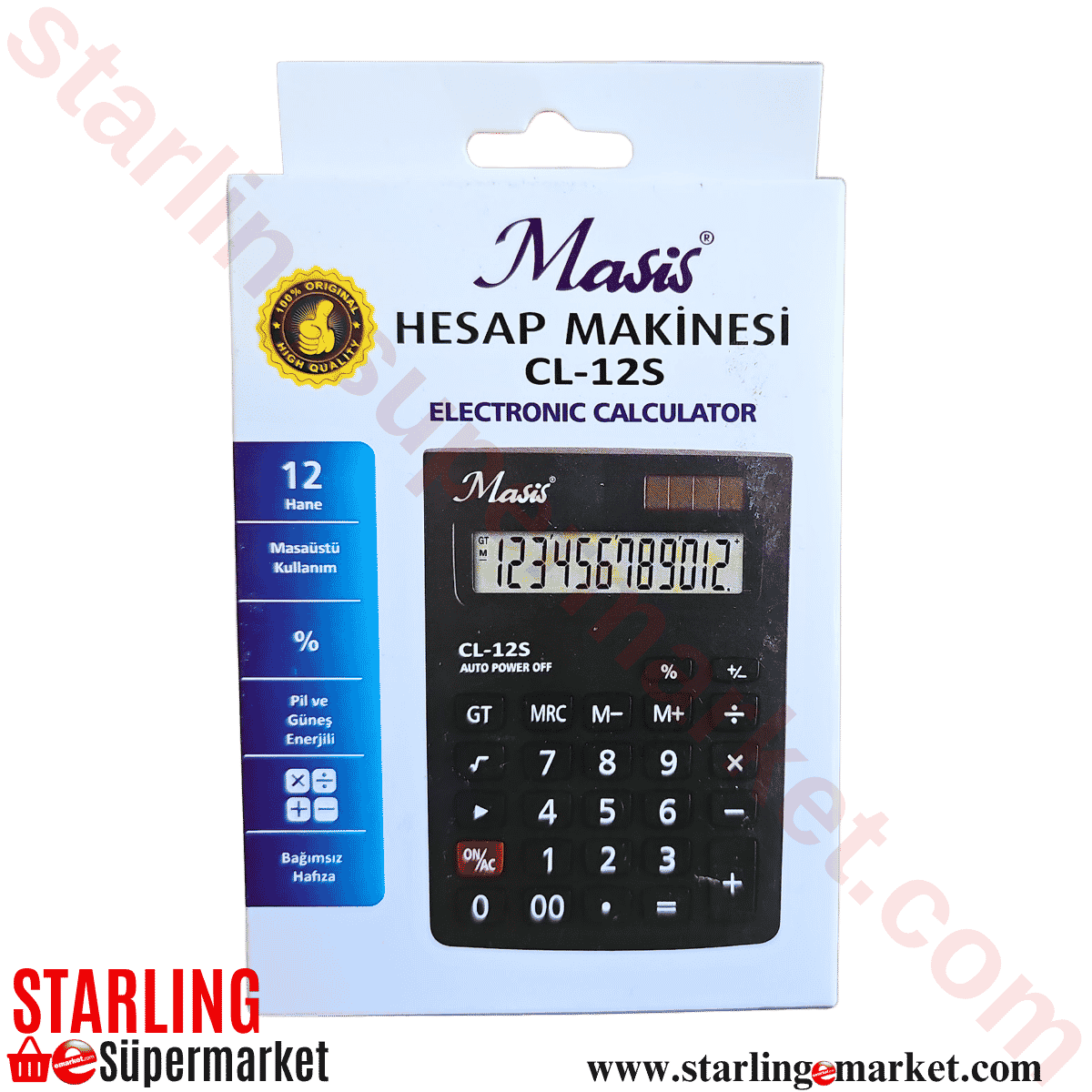 MASIS HESAP MAKINASI CL-12S