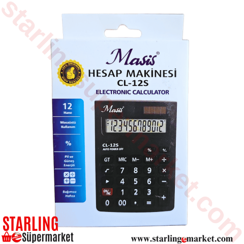 MASIS HESAP MAKINASI CL-12S