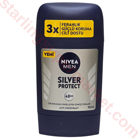 NIVEA DEO STICK ERKEK SILVER PROTECT 50 ML
