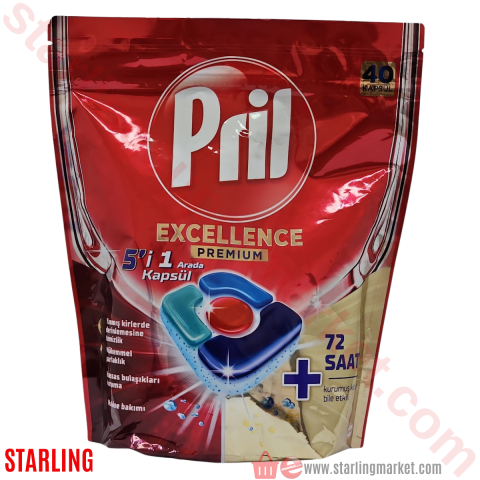 PRIL MAKINE KAPSUL EXCELLENCE PREMIUM 40 LI
