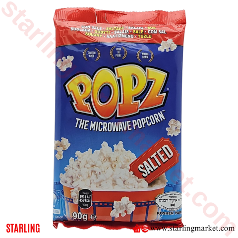 POPZ MICROWAWE POPCORN SALTED 90 G
