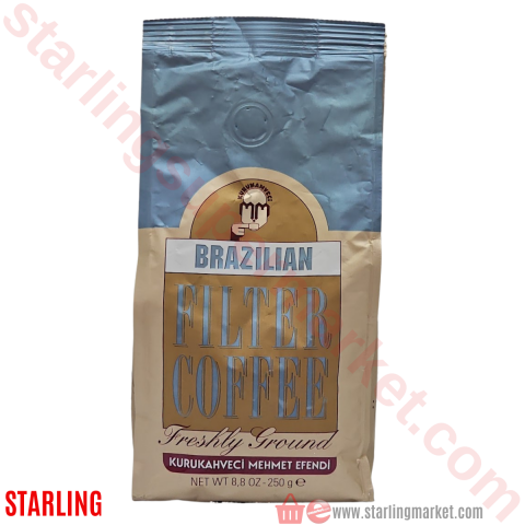 MEHMET EFENDI KAHVE FILTRE BREZILYA OGUTULMU 250 G