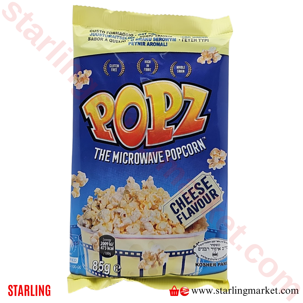 POPZ MICROWAWE POPCORN CHEESE 90 G