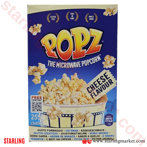 POPZ MICROWAWE POPCORN CHEESE 2+1 FREE 3*90 G