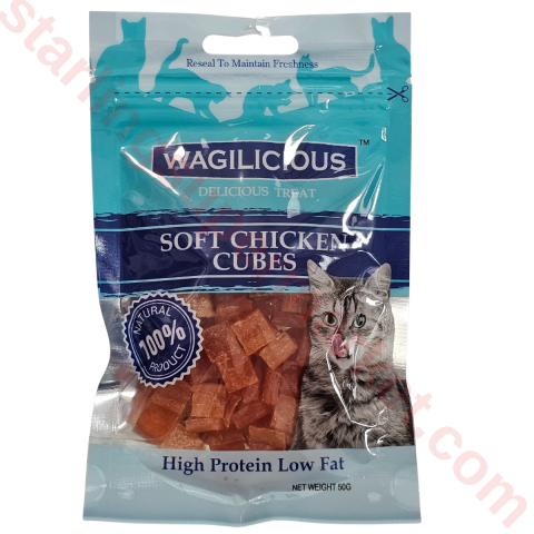 WAGILICIOUS KEDI ODUL MAMASI SOFT CHIC. GRAIN 50 G