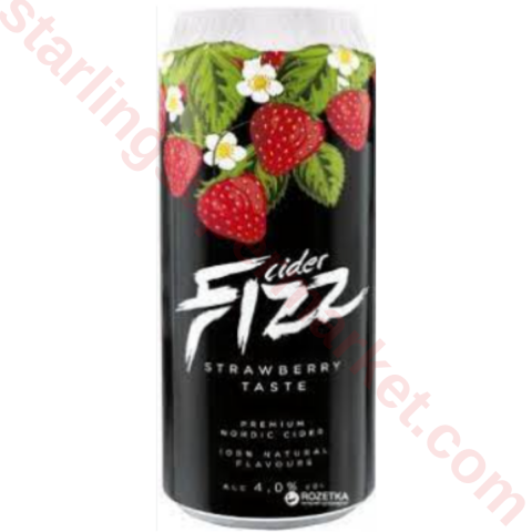 FIZZ CIDER STRAWBERRY %4 VOL 500 ML