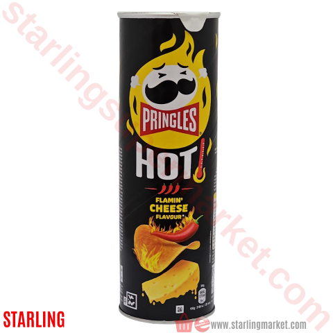 PRINGLES HOT FLAMIN CHEESE 160 G